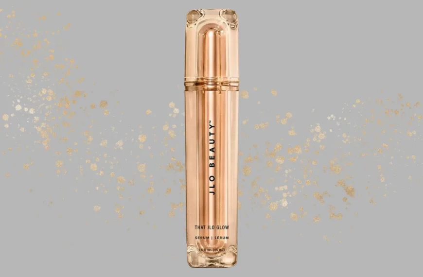 gold bottle of JLo Beauty that j glow serum