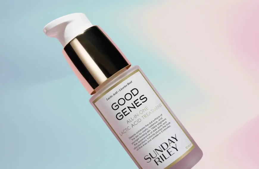 pump bottle of Sunday Riley Good Genes Lactic Acid Treatment