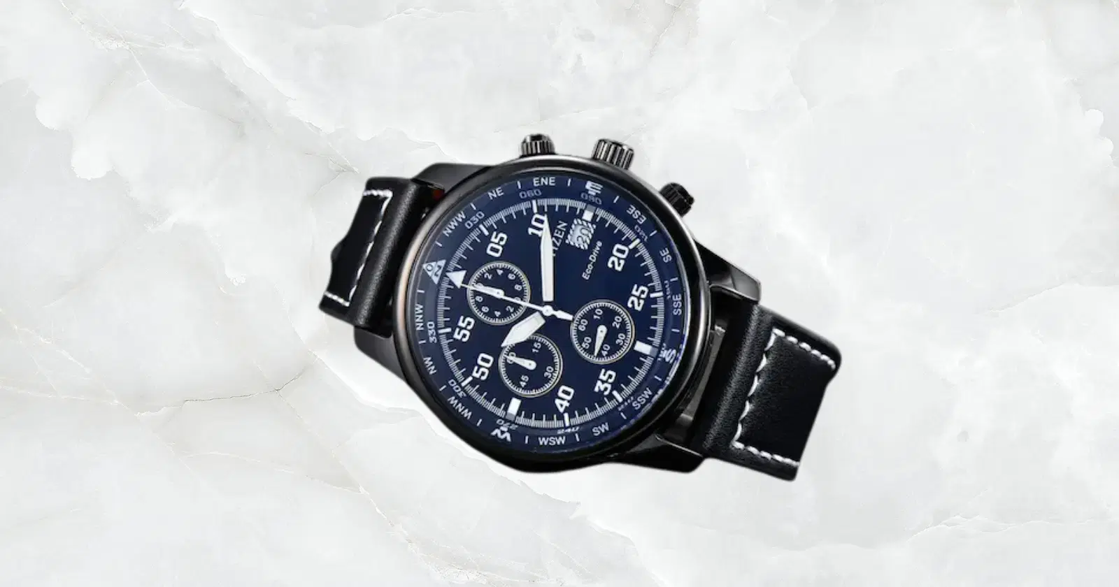 dark blue and black Citizen Watch